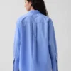 Oversize-Hemd aus Bio-Baumwollpopeline