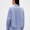 Oversize-Hemd aus Leinen-Baumwoll-Mischung