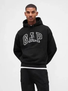 Oversize-Hoodie für Erwachsene aus extra schwerem French Terry mit großem Logo