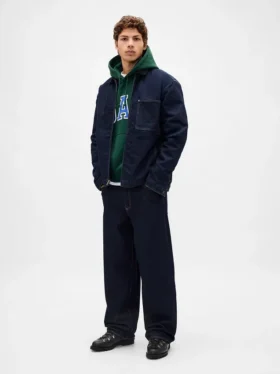 Oversize-Hoodie für Erwachsene aus extra schwerem French Terry mit großem Logo