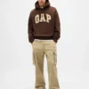 Oversize-Hoodie für Erwachsene aus extra schwerem French Terry mit großem Logo