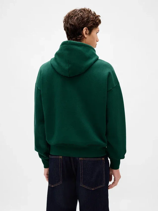 Oversize-Hoodie für Erwachsene aus extra schwerem French Terry mit großem Logo