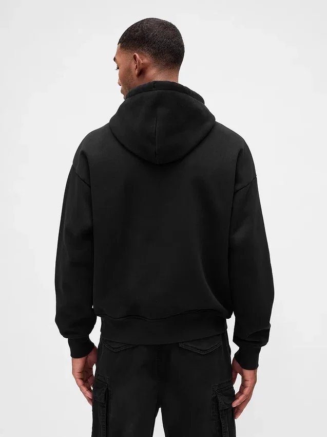 Oversize-Hoodie für Erwachsene aus extra schwerem French Terry mit großem Logo