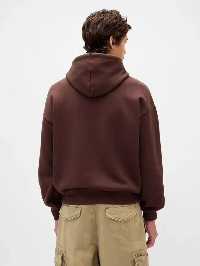 Oversize-Hoodie für Erwachsene aus extra schwerem French Terry mit großem Logo