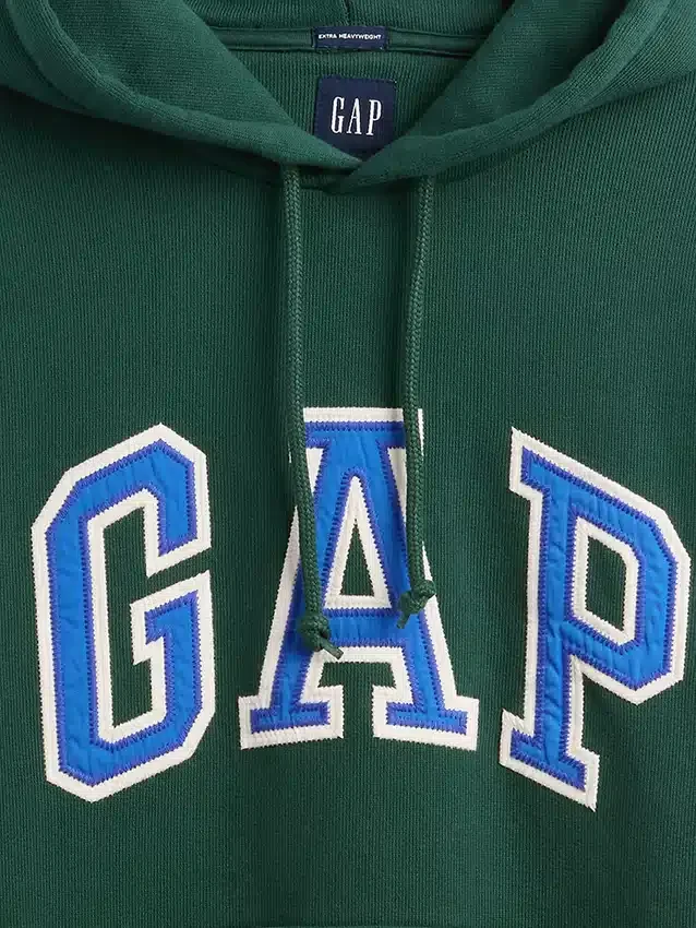 Oversize-Hoodie für Erwachsene aus extra schwerem French Terry mit großem Logo