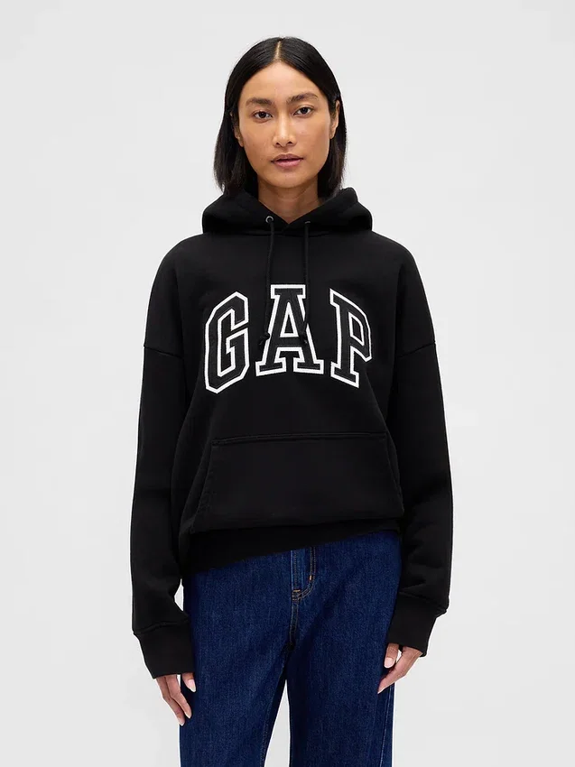 Oversize-Hoodie für Erwachsene aus extra schwerem French Terry mit großem Logo
