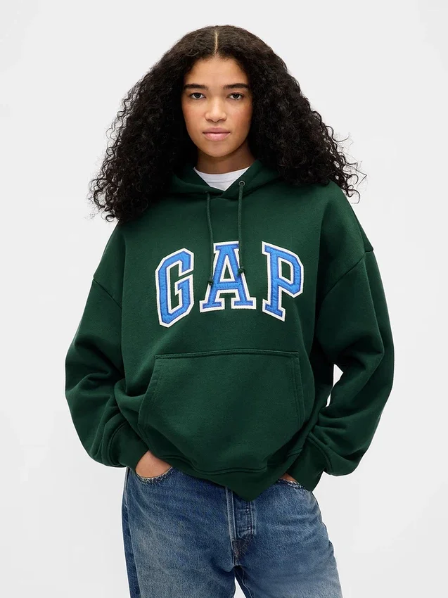 Oversize-Hoodie für Erwachsene aus extra schwerem French Terry mit großem Logo