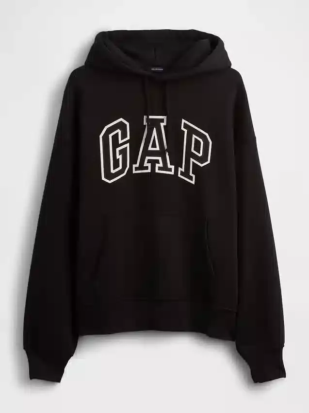 Oversize-Hoodie für Erwachsene aus extra schwerem French Terry mit großem Logo