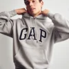 Oversize-Hoodie für Erwachsene aus extra schwerem French Terry mit großem Logo