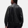 Oversize-Jacke aus veganem Leder