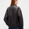 Oversize-Jacke aus veganem Leder