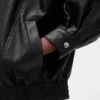 Oversize-Jacke aus veganem Leder