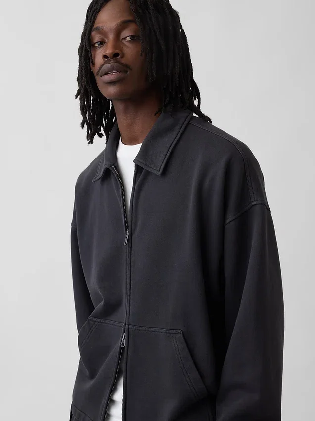 Oversize-Jacke mit Reißverschluss für Erwachsene