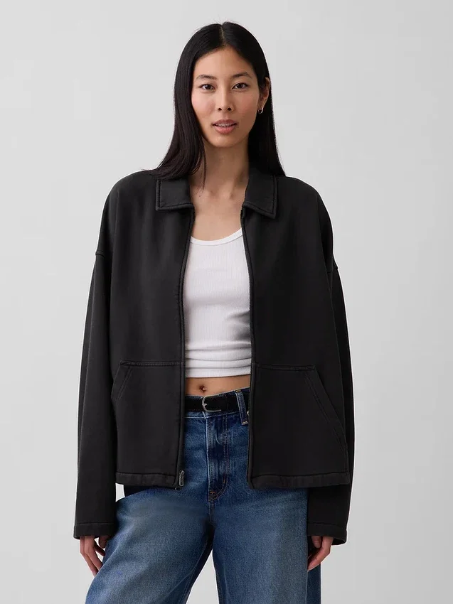 Oversize-Jacke mit Reißverschluss für Erwachsene