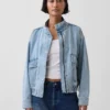 Oversize-Jeans-Bomberjacke