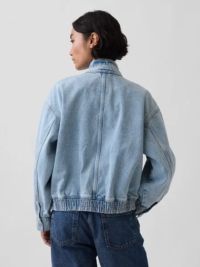 Oversize-Jeans-Bomberjacke