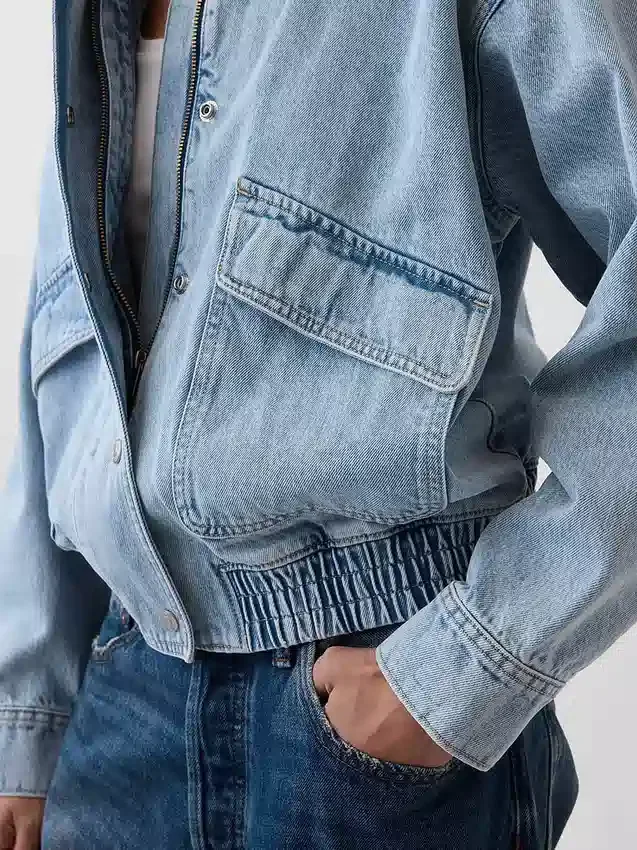 Oversize-Jeans-Bomberjacke