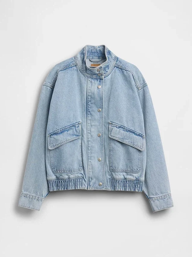 Oversize-Jeans-Bomberjacke
