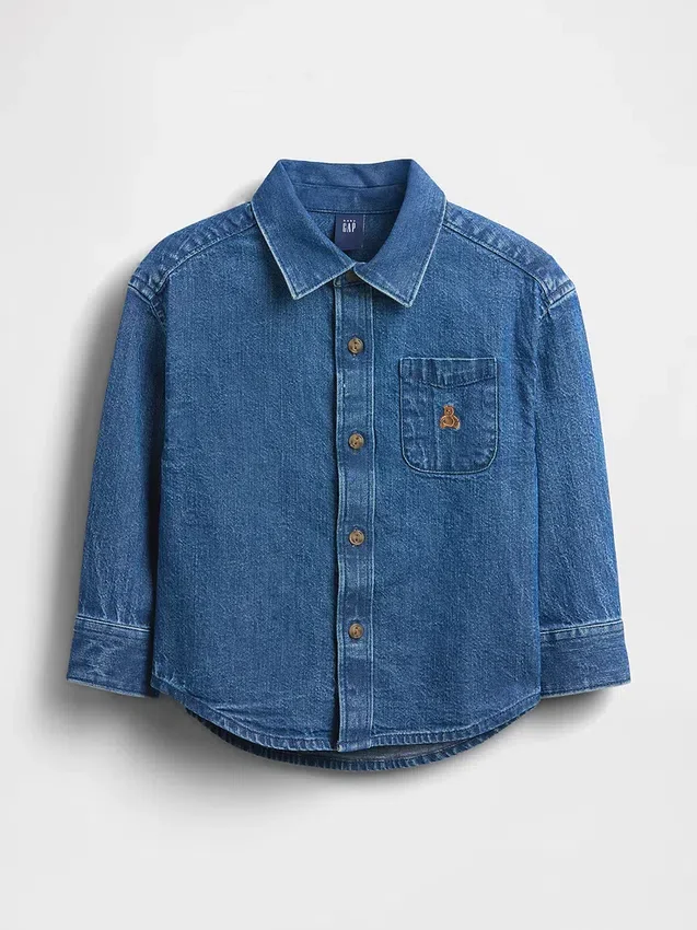 Oversize-Jeanshemd für Baby & Kleinkind