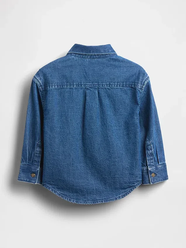 Oversize-Jeanshemd für Baby & Kleinkind