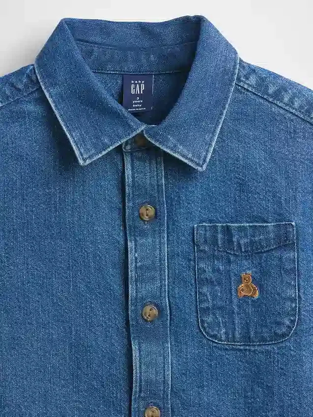 Oversize-Jeanshemd für Baby & Kleinkind