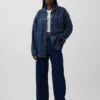 Oversize-Jeanshemdjacke
