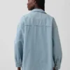 Oversize-Jeanshemdjacke