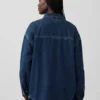 Oversize-Jeanshemdjacke