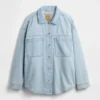 Oversize-Jeanshemdjacke
