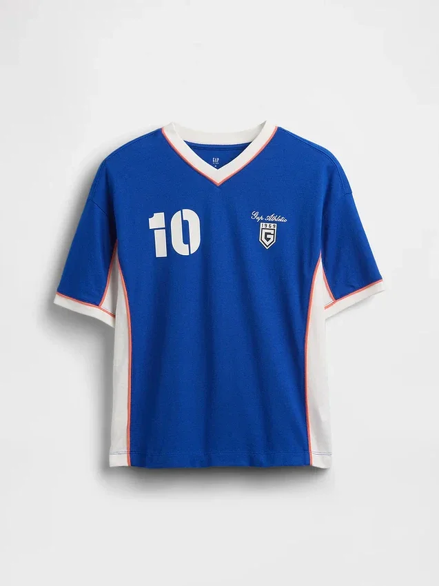 Oversize-Jersey-T-Shirt für Kinder