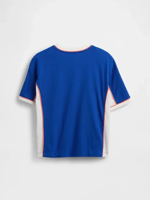Oversize-Jersey-T-Shirt für Kinder