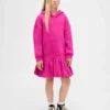 Oversize-Kapuzen-Sweatshirt-Kleid für Kinder