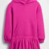 Oversize-Kapuzen-Sweatshirt-Kleid für Kinder