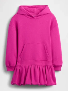 Oversize-Kapuzen-Sweatshirt-Kleid für Kinder