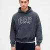 Oversize-Kapuzenpullover mit Logo für Erwachsene