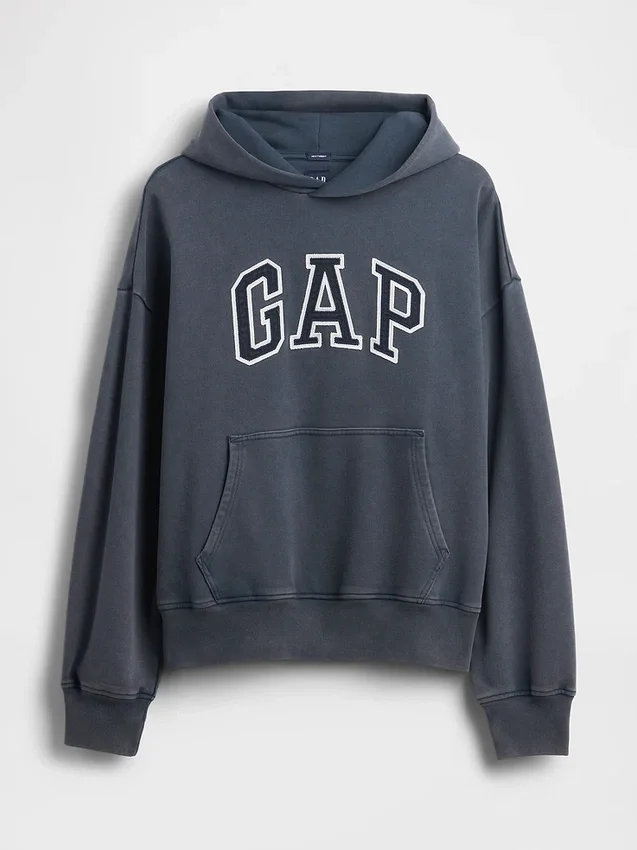 Oversize-Kapuzenpullover mit Logo für Erwachsene