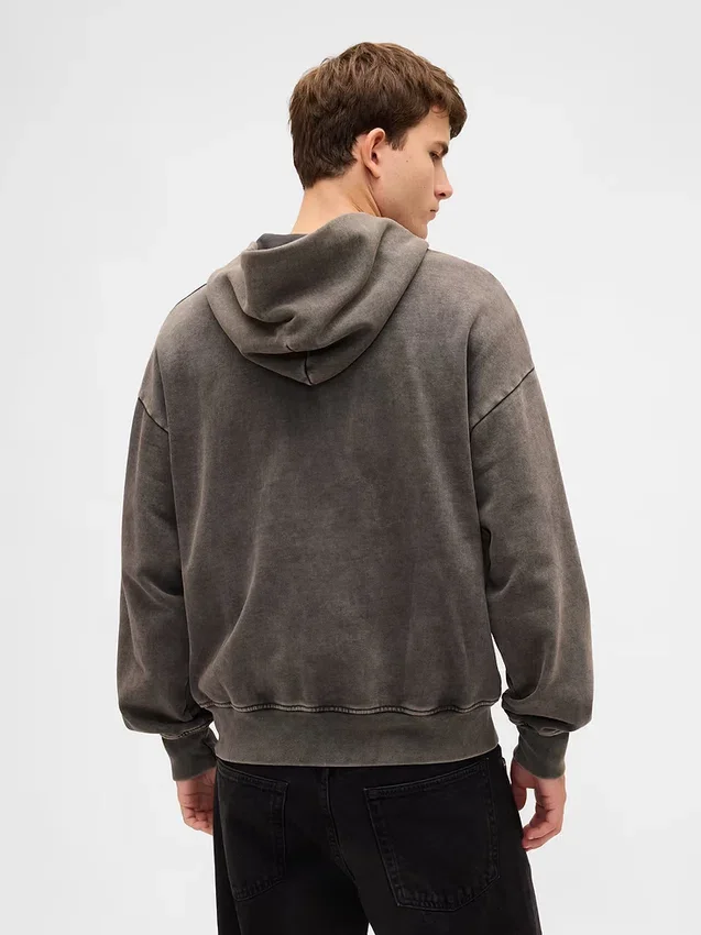 Oversize-Kapuzenpullover mit Reißverschluss für Erwachsene