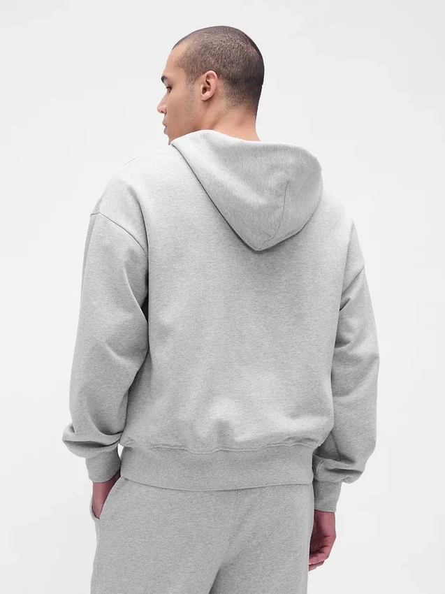 Oversize-Kapuzenpullover mit Reißverschluss für Erwachsene