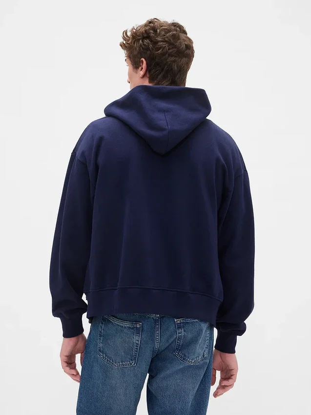 Oversize-Kapuzenpullover mit Reißverschluss für Erwachsene