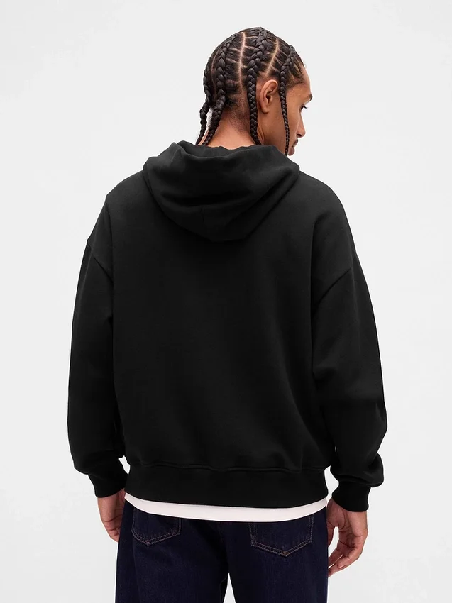 Oversize-Kapuzenpullover mit Reißverschluss für Erwachsene