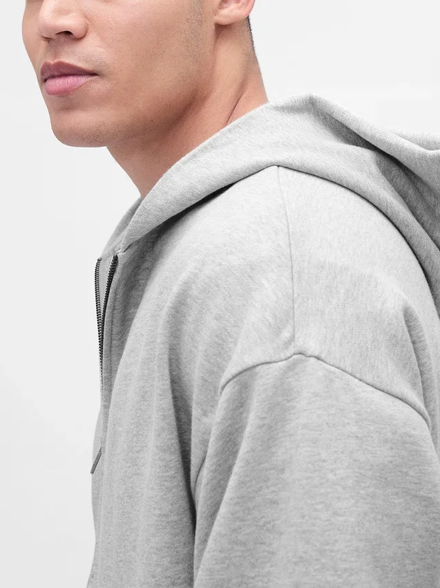 Oversize-Kapuzenpullover mit Reißverschluss für Erwachsene