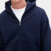 Oversize-Kapuzenpullover mit Reißverschluss für Erwachsene