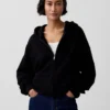 Oversize-Kapuzenpullover mit Reißverschluss für Erwachsene