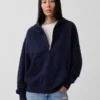 Oversize-Kapuzenpullover mit Reißverschluss für Erwachsene