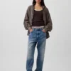 Oversize-Kapuzenpullover mit Reißverschluss für Erwachsene