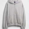 Oversize-Kapuzenpullover mit Reißverschluss für Erwachsene