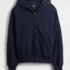 Oversize-Kapuzenpullover mit Reißverschluss für Erwachsene