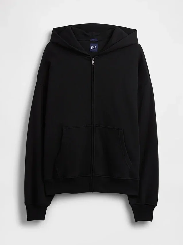 Oversize-Kapuzenpullover mit Reißverschluss für Erwachsene