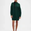 Oversize-Mini-Pullover-Kleid mit Rollkragen