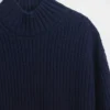 Oversize-Mini-Pullover-Kleid mit Rollkragen